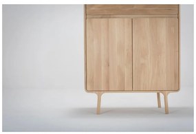 Komoda z masívneho dubového dreva so zásuvkou Gazzda Fawn