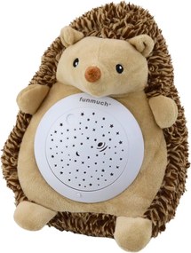 LEAN Toys Plyšový ježko na spanie Light Sound Brown