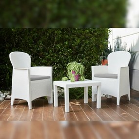 I.P.A.E-Progarden Záhradný set AKITA, 3-dielny, biela