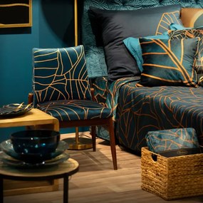 Dekoračný tanier LILI 6 1 tyrkysový