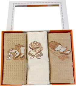 Utierky na riad vaflové Chlieb 40x60cm 3ks TiaHome