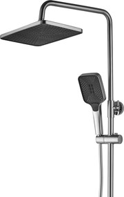 Rea Rob, sprchový set s termostatickou batériou a bidetovou spŕškou, oceľová, REA-P6624