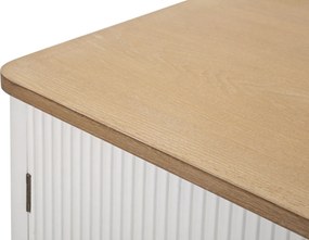 Komoda Matera 117 cm biela/hnedá