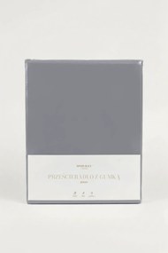 Plachta s gumičkou JERSEY sivá 180 g/m² Rozmer: 90x200x30 cm