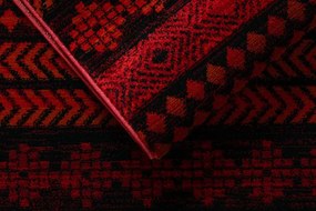 Koberec ORIENT 5132 so strapcami / orientálny, bordový / čierny