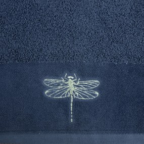 BAVLNENÝ UTERÁK LORI9 SADA 6KS 50X90 CM TMAVOMODRÁ