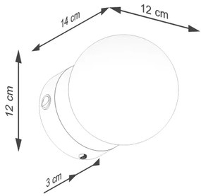 Sollux SL.1460 - Nástenné svietidlo YOLI 1xG9/8W/230V biela