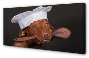 Obraz na plátne dog chef 125x50 cm