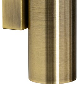 Moderná nástenná lampa bronzová 2-svetlo - Jeana