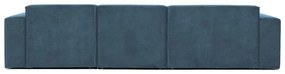 Modrá menčestrová rohová pohovka (ľavý roh) Sting – Scandic