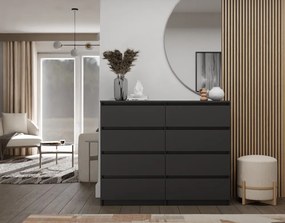Komoda Musecalo 7 120 (čierna). Akcia -20%. Vlastná spoľahlivá doprava až k Vám domov. 1132827