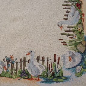 GOBELÍNOVÝ BEHÚŇ NA STÔL GOOSE 40X100 CM VZOROVANÁ