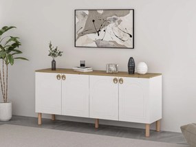 Komoda Lotusiak (biela). Akcia -17%. Vlastná spoľahlivá doprava až k Vám domov. 1121665