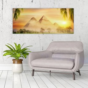 Obraz - Pyramídy (120x50 cm)