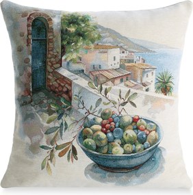GOBELÍNOVÁ DEKORAČNÁ OBLIEČKA NA VANKÚŠ PENINSULA2 45X45 CM VZOROVANÁ