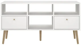 Biely TV stolík 117x61 cm Bodo – Tvilum