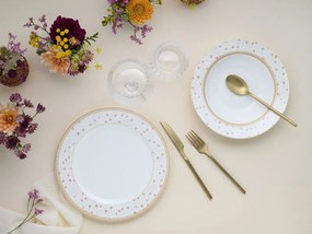 Jedálenský servis (12 dielov) Emilia, kvetinový vzor