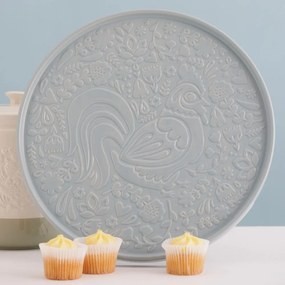 Sivomodrý servírovací keramický tanier ø 30 cm Home to Roost – Mason Cash