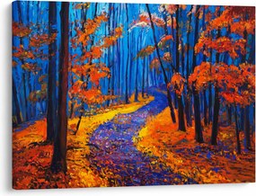 Obraz jesenného lesa (70x50 cm)
