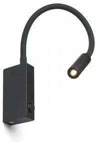 RED - Design Rendl - R12945 - LED Flexibilná lampička EKE LED/3W/230V čierna