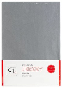 JERSEY PRESTIERADLO S GUMOU 220X200X30 CM TMAVOSIVÁ