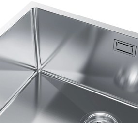 Erga HD, 1-komorový oceľový drez 540x440x210 mm, oceľová, ERG-MLS-HD5444