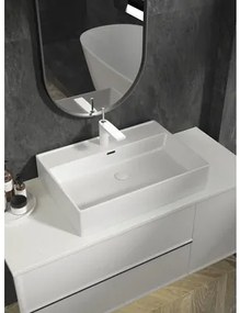 Umývadlo na dosku form&style Makira sanitárna keramika biela 65 x 46 x 13,5 cm