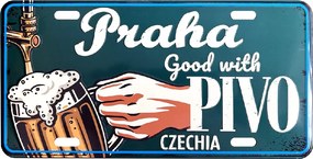 GiftyCity Plechová ceduľa Pivo