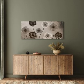 Obraz - Kreslené kvety (120x50 cm)