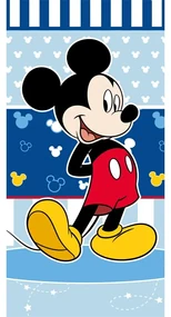 Modrá froté detská osuška 70x140 cm Mickey - Jerry Fabrics