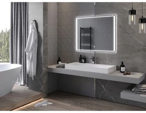 Mexen Zusa, LED kúpeľňové zrkadlo s podsvietením 100x80 cm, 6000K, ochrana proti zahmlievaniu, 9808-100-080-611-00