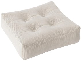 Menčestrový sedací puf Karup Design More Ivory