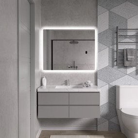Erga Ava, LED zrkadlo 100x80cm, 2760 lm, 6500K, predné/zadné osvetlenie, ERG-V01-120-1080-00