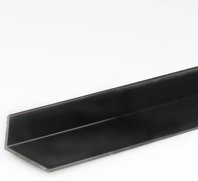 Profil uholníkový PVC čierny lesk 10x40x1000