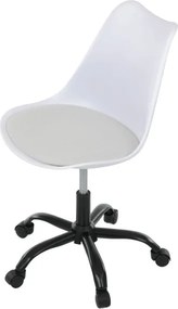 Kancelárska stolička biela KA-X7055 WT
