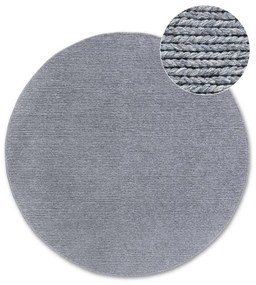 Sivý ručne tkaný vlnený okrúhly koberec ø 200 cm Francois – Villeroy&amp;Boch