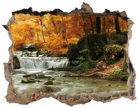 Nálepka fototapeta 3D výhled Vodopád v lese nd-k-64421594