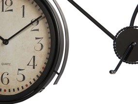 Stolné kovové hodiny 37 cm čierne LILLO Beliani
