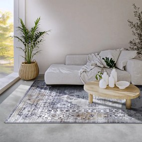 Koberec Hanse Home Asya Meridiem modrý / zlatý