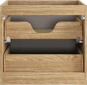 Comad Kúpeľňová skrinka pod umývadlo Ocean Beige 60 béžová/dub olejovaný