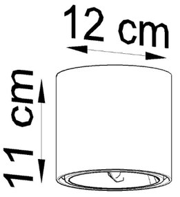 TIUBE Stropné svetlo, čierna SL.0697 - Sollux