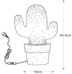 Lucide 13513/01/31 - Stolná lampa CACTUS 1xE14/40W/230V biela