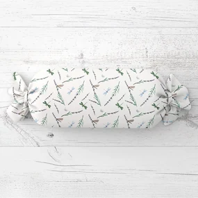 Biante Vankúš valec bonbon Sandra SA-560 Vážky a levandule na bielom 15x80 cm