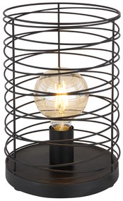 GLOBO Stolná dizajnová lampa TILLY, 1xE27, 60W, čierna