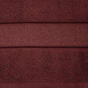 BAVLNENÝ UTERÁK LIANA 30X50 CM BORDOVÁ