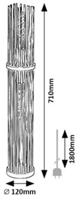 Rabalux 74022 - Stojacia lampa ROXAS 2xE27/40W/230V