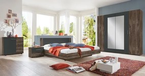 Zostava spálne Nora, bahenný dub / grafitová