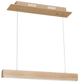 Závesné LED svietidlo Timber, 1x LED 12w, 3000k, drevo