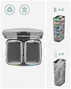 Odpadkový kôš SONGMICS LTB40NL