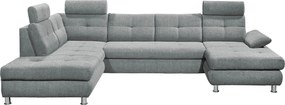 XXXLutz SEDACIA SÚPRAVA, textil, svetlosivá MID.YOU - Sedačky - 002220029604